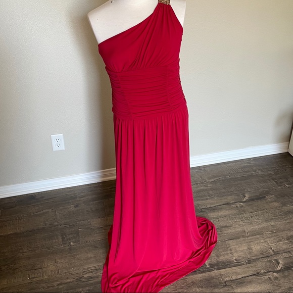 BCBG Paris one shoulder gown size 10 - Picture 1 of 5